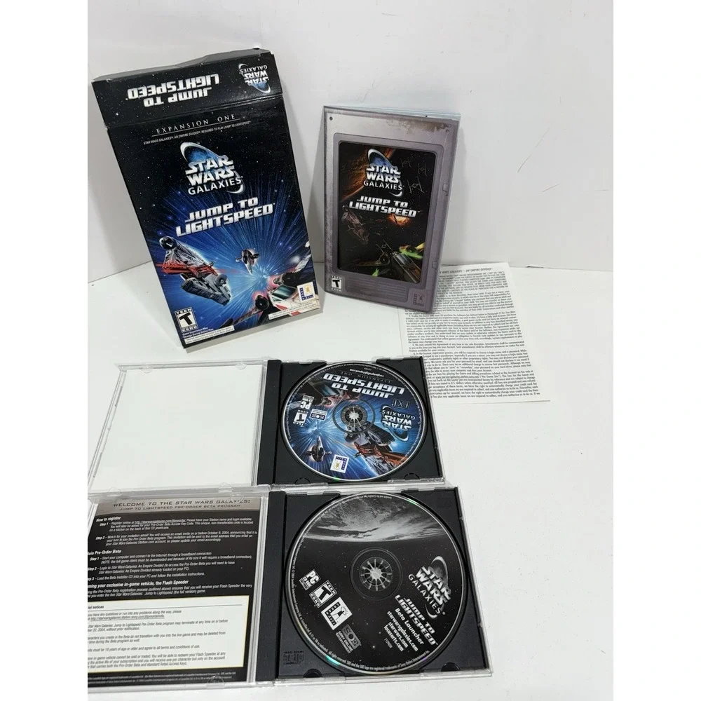 Star Wars Galaxies Jump to Lightspeed Expansion One PC Retail Box‎ 100+ Level